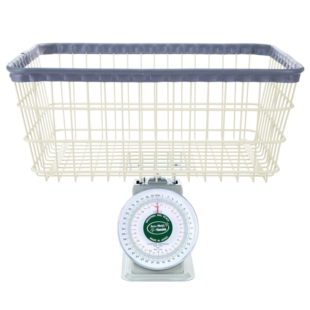 R&B Wire Products Economy Laundry Scale w/ Basket, 40 Lb. Cap.