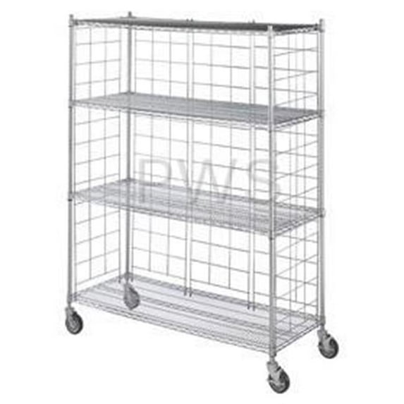 R&B Wire Products LC1836-KIT 18 in. Chrome Plated Side & Back Enclosure Panels for Deep Units
