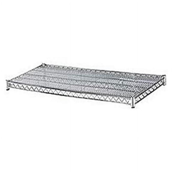 R&B Wire SH1860 18 in. x 60 in. Replacement Linen Rack Wire Frame Shelf - Chrome