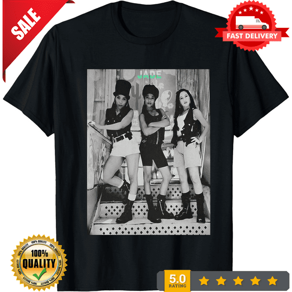 R&B group Jade Short Slevee Black T-Shirt, LIMITED EDITION-TH63762