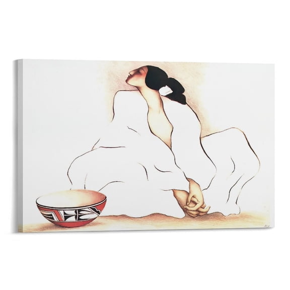R.C. GORMAN Zia AP 1979 Poster Painting Canvas Art Poster and Wall Art Picture Print Modern Family bedroom Decor Posters 24x36inch(60x90cm)