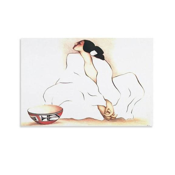 R.C. GORMAN Zia AP 1979 Poster Painting Posters Art Print Wall Photo Paint Poster Hanging Picture Family Bedroom Decor Gift 12x18inch(30x45cm)