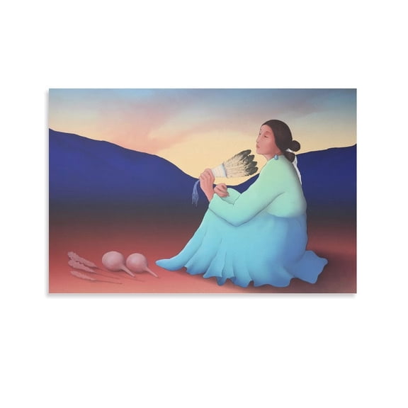 R.C. Gorman Art Poster Poster Decorative Painting Canvas Wall Art Living Room Posters Bedroom Painting 16x24inch(40x60cm)