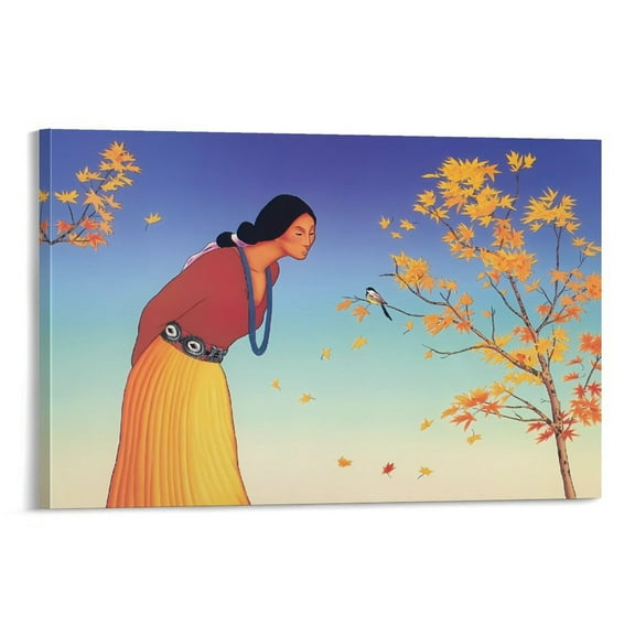 R.C. Gorman Maple Tree Wall Art Prints Canvas Poster Painting On Canvas Wall Art Poster Scroll Picture Print Living Room Walls Decor Home Posters 12x18inch(30x45cm)