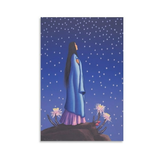 R.C. Gorman Prints Wall Art Art Poster Canvas Painting Decor Wall Print Photo Gifts Home Modern Decorative Posters 12x18inch(30x45cm)