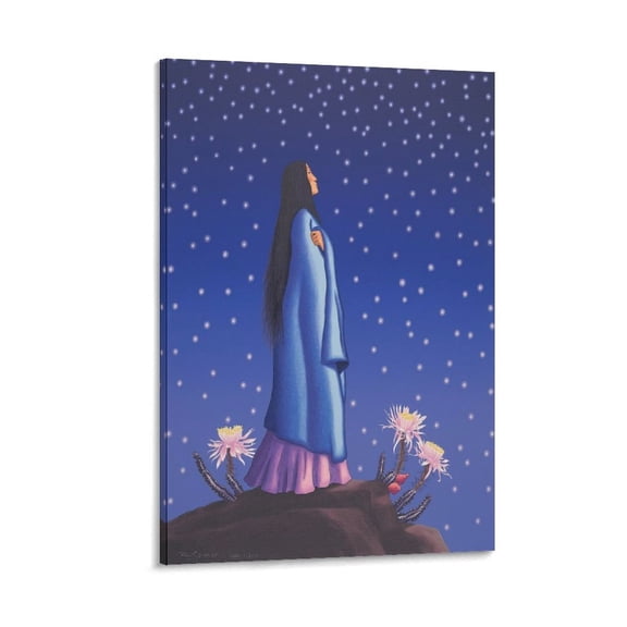 R.C. Gorman Prints Wall Art Posters Wall Art Painting Canvas Gift Living Room Prints Bedroom Decor Poster Artworks 12x18inch(30x45cm)