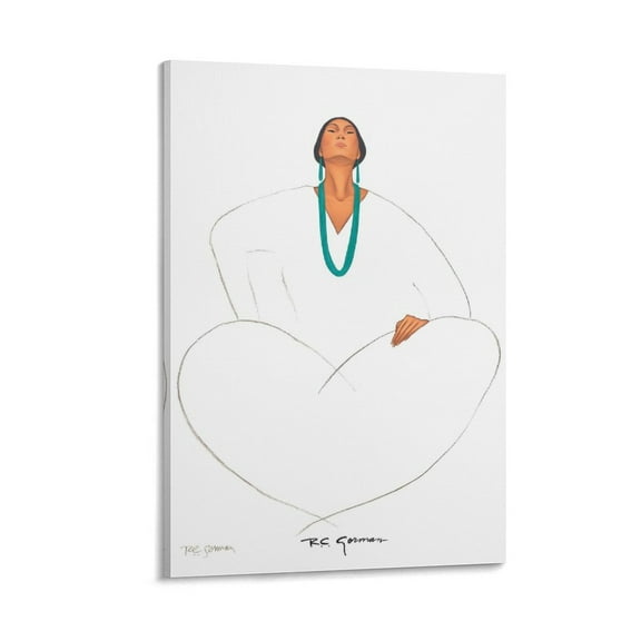 R.C. Gorman Proud Lady Wall Art Prints Canvas Poster Print Photo Art Painting Canvas Poster Home Decorative Bedroom Modern Decor Posters Gifts 24x36inch(60x90cm)