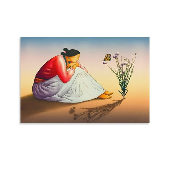 R.C. Gorman Wall Art Prints Poster Posters Wall Art Painting Canvas Gift Living Room Prints Bedroom Decor Poster Artworks 12x18inch(30x45cm)