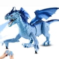 thumbnail image 1 of R.C. Water Spray Dragon Toy - 2.4GHz Remote Control Walking Dinosaur with LED Eyes & Realistic Roar, Shoots Water Streams, Rechargeable Battery, Outdoor Pool & Backyard Play for Kids Ages 6+, 1 of 8