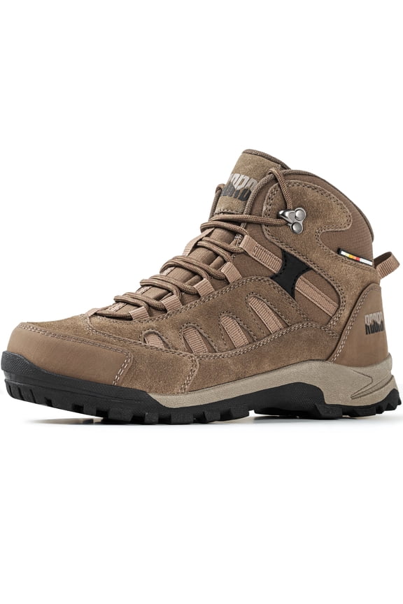 R CORD Hiking Boots Women Ankle Waterproof Womens Hiking Boots Lightweight Durable Hiking Boot for Outdoors Brown Size 8.5