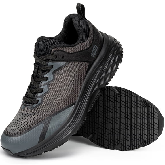 R CORD Work Shoes for Women Lightweight Waterproof Non Slip Work Shoes Women Hospital Convenience Store Staff Comfort Support All Day Zapatos Antideslizantes para Mujer BlackNet 6