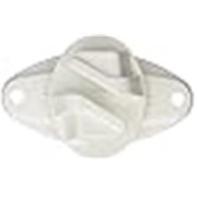 R-CW-25 Wood Post Claw Insulator - White - Bag of 25 - Durable Design