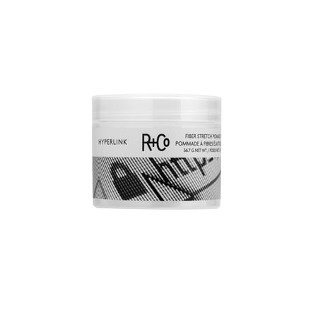 R+Co HYPERLINK Fiber Stretch Hair Pomade, 2 oz