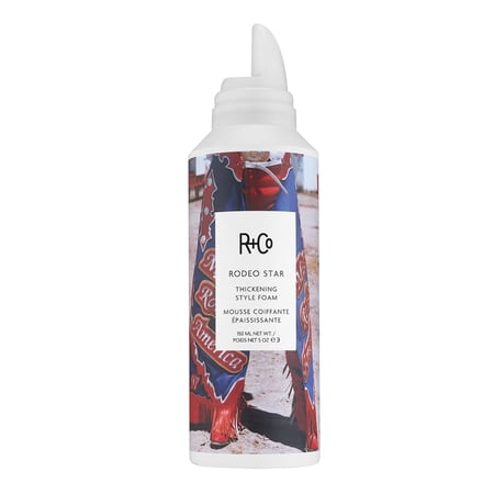 R+Co Rodeo Star Thickening Hair Styling Foam, 5 oz