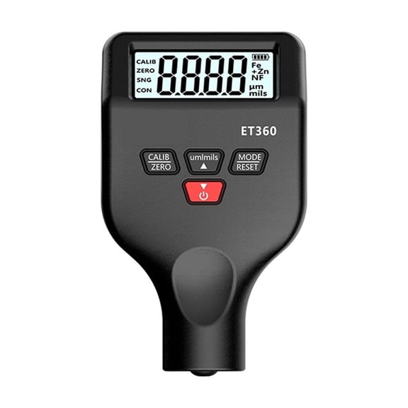 R&D ET360 Mini Micron Level Paint Thickness Meter High Precision Car Paint Coating Thickness Gauge Fe/NFe Fe+ Zn Russian Manual ,High Precision