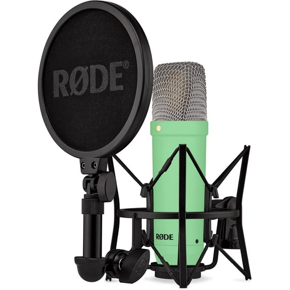 RØDE NT1 Signature Series Large-Diaphragm Condenser Microphone with Shock Mount, Pop Filter and XLR Cable for Music Production, Vocal Recording, Streaming and Podcasting (Purple)