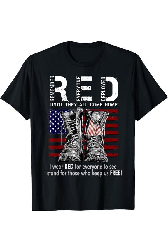 R.E.D Friday Military Remember Everyone Deployed T-Shirt