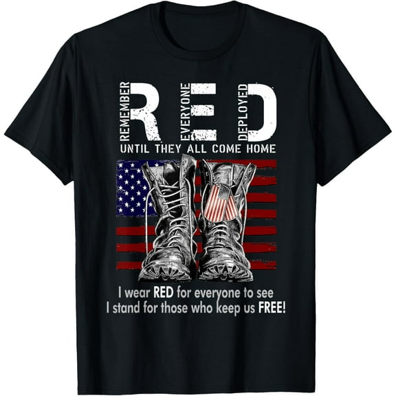 R.E.D Friday Military Remember Everyone Deployed T-Shirt