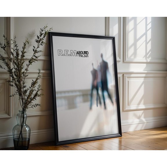 R.E.M. Around the Sun Album Cover Prints Music Gifts Wall Decor, Unframed Canvas
