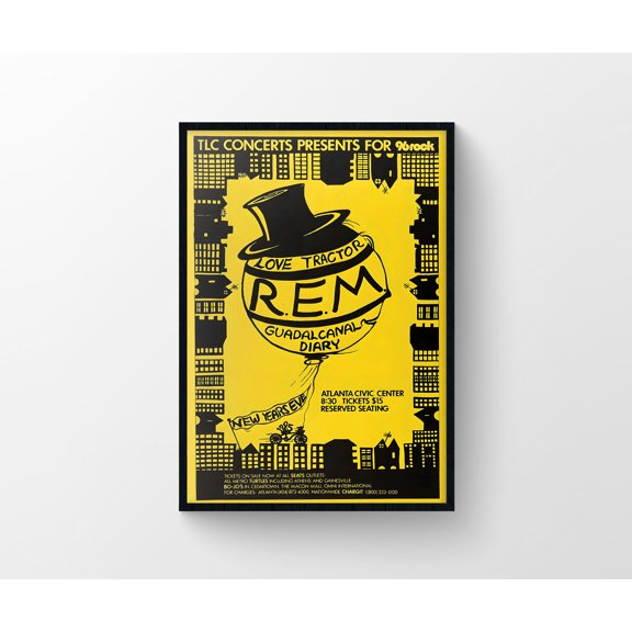 R.E.M. Automatic For The People Poster, Alternative Indie Music Wall Art Print