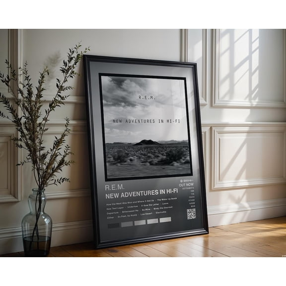 R.E.M. New Adventures in Hi-Fi Album Cover Prints Music Gift, Unframed Poster