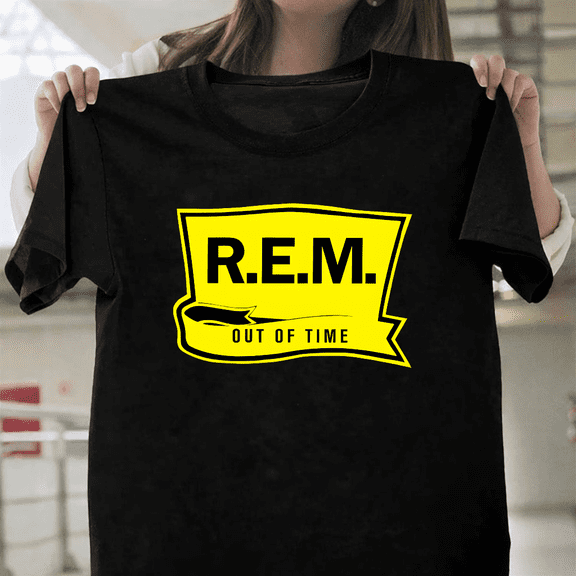R.E.M. Out of Time Vintage Retro Music Band Alternative Rock Music Unisex T-Shirt, up to size 3XL.