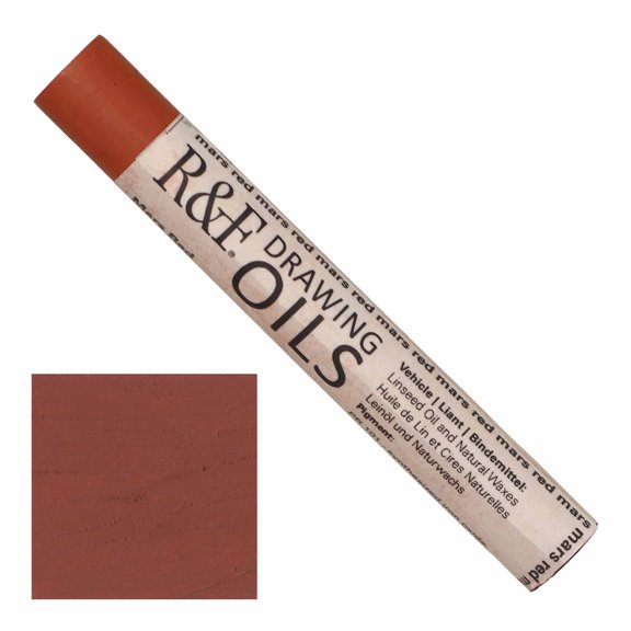 R&F Drawing Oil Stick 12ml Mars Red