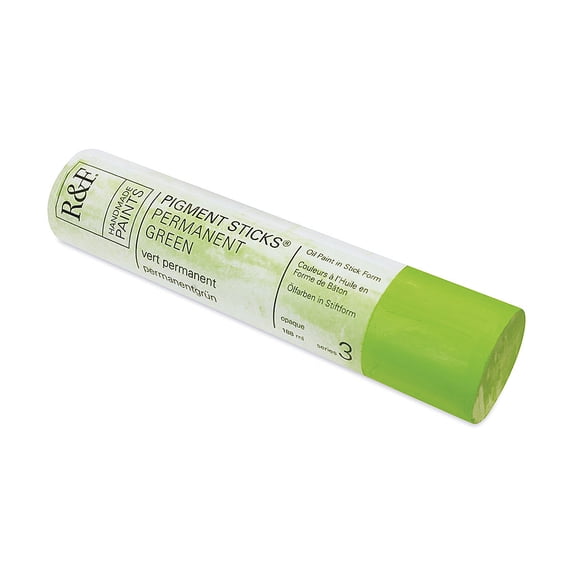 R&F Handmade Paints 223G Oil Pigment Stick 188ml Permanent Green