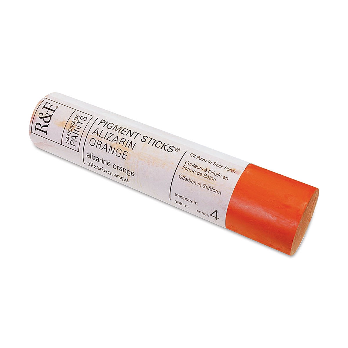 R&F Handmade Paints 224E Oil Pigment Stick 188ml Alizarin Orange