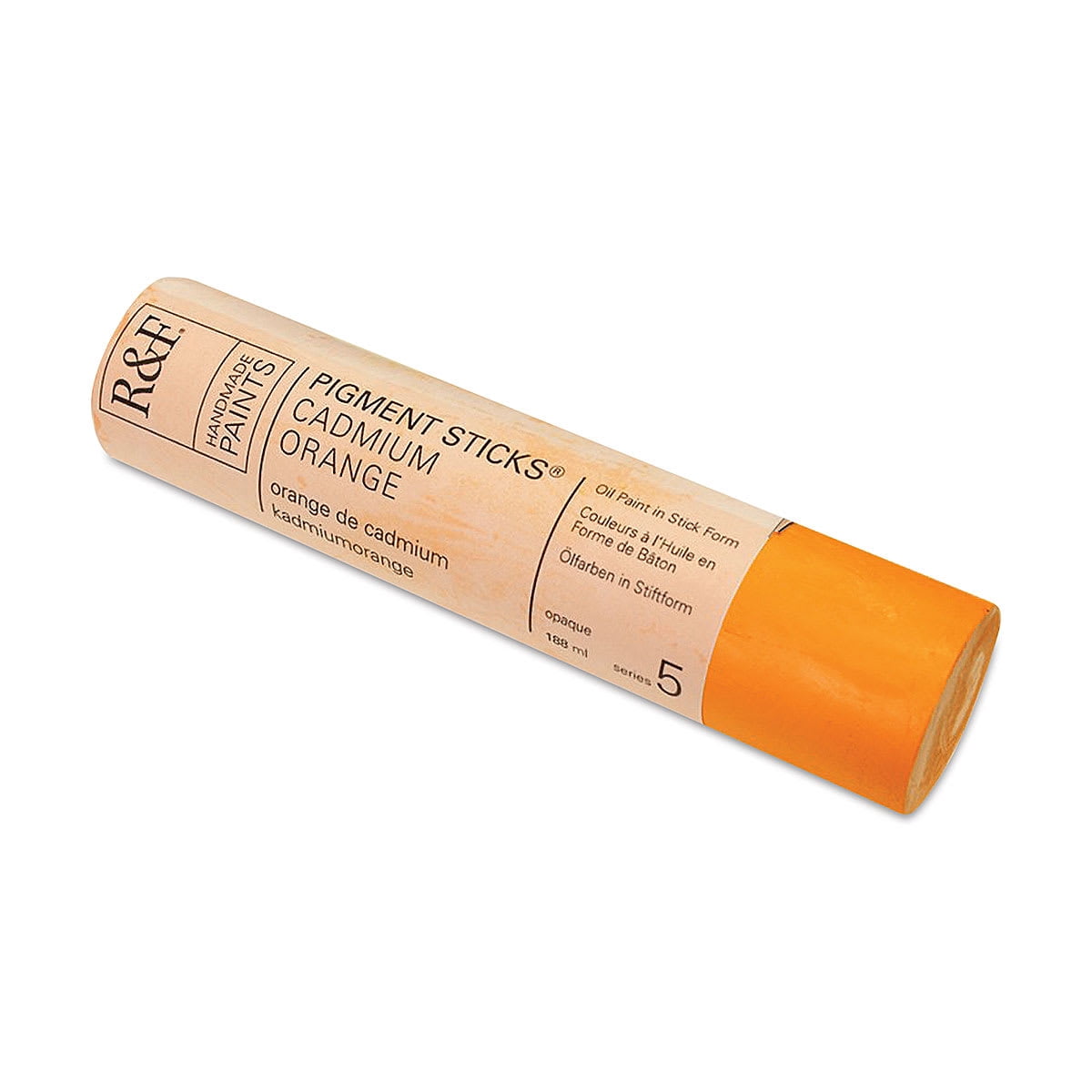 R&F Handmade Paints 2254 Oil Pigment Stick 188ml Cadmium Orange