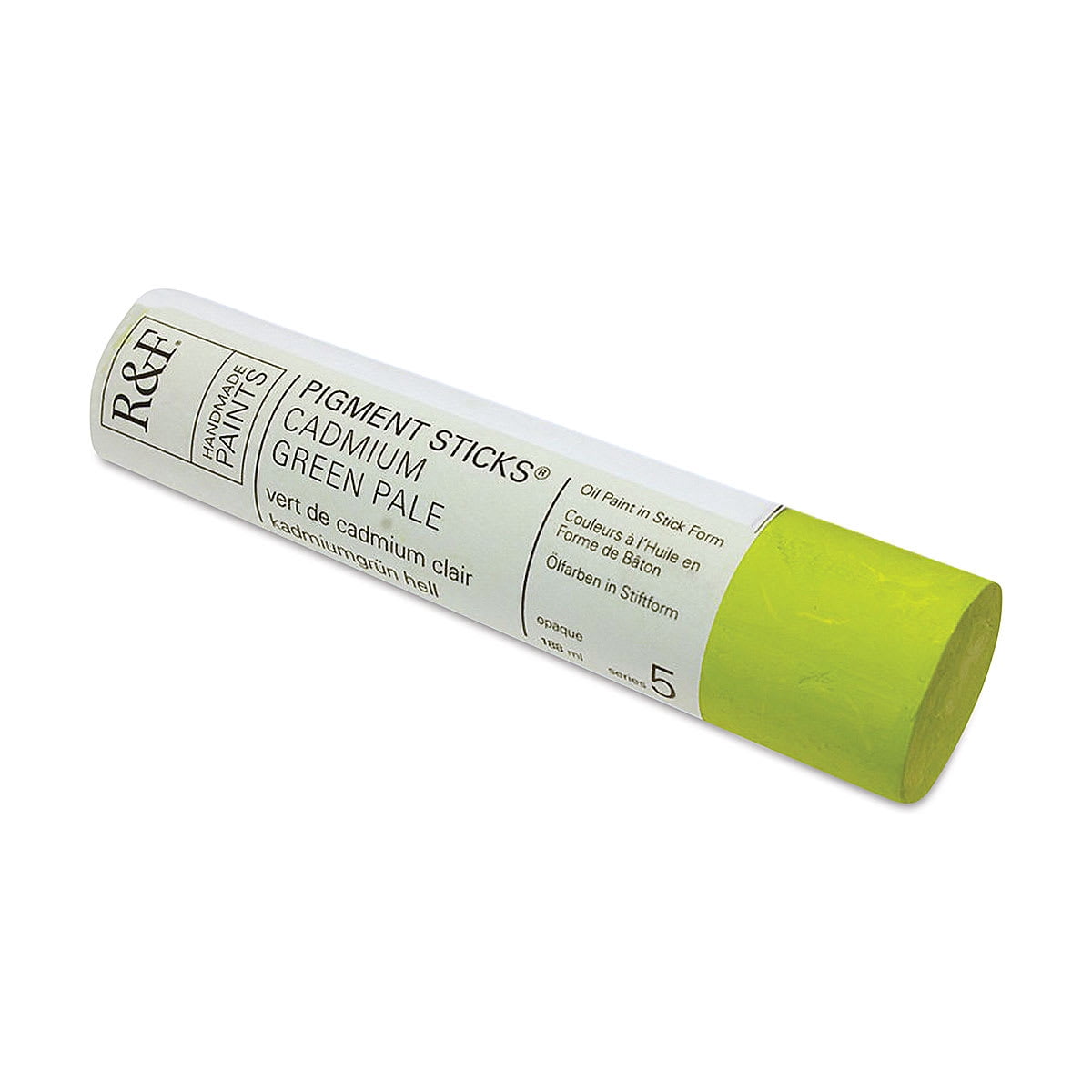 R&F Handmade Paints 2255 Oil Pigment Stick 188ml Cadmium Green Pale
