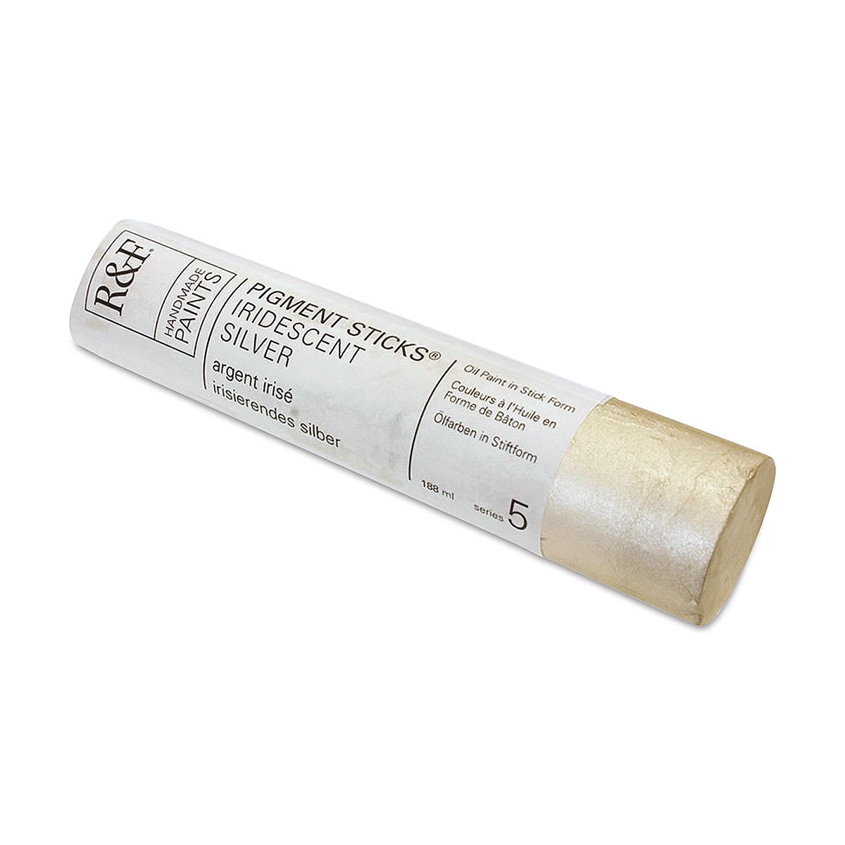 R&F Handmade Paints 2281 Oil Pigment Stick 188ml Iridescent Silver