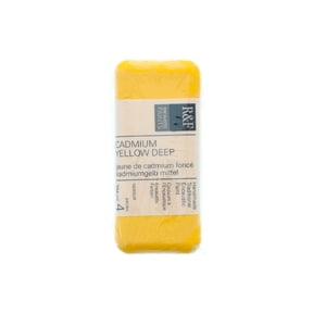 R&F Handmade Paints Encaustic Paint Cake, 104ml, Cadmium Yellow Deep