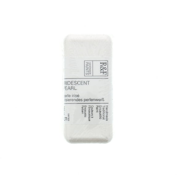 R&F Handmade Paints Encaustic Paint Cake, 104ml, Iridescent Pearl