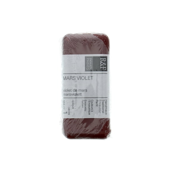 R&F Handmade Paints Encaustic Paint Cake, 104ml, Mars Violet