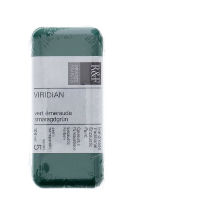 R&F Handmade Paints Encaustic Paint Cake, 104ml, Viridian