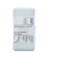 R&F Handmade Paints Encaustic Paint Cake, 40ml, Cerulean Gray