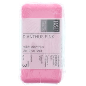 R&F Handmade Paints Encaustic Paint Cake, 40ml, Dianthus Pink