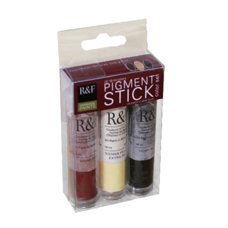 R&F Handmade Paints Half Pigment Stick Set, 3-Colors