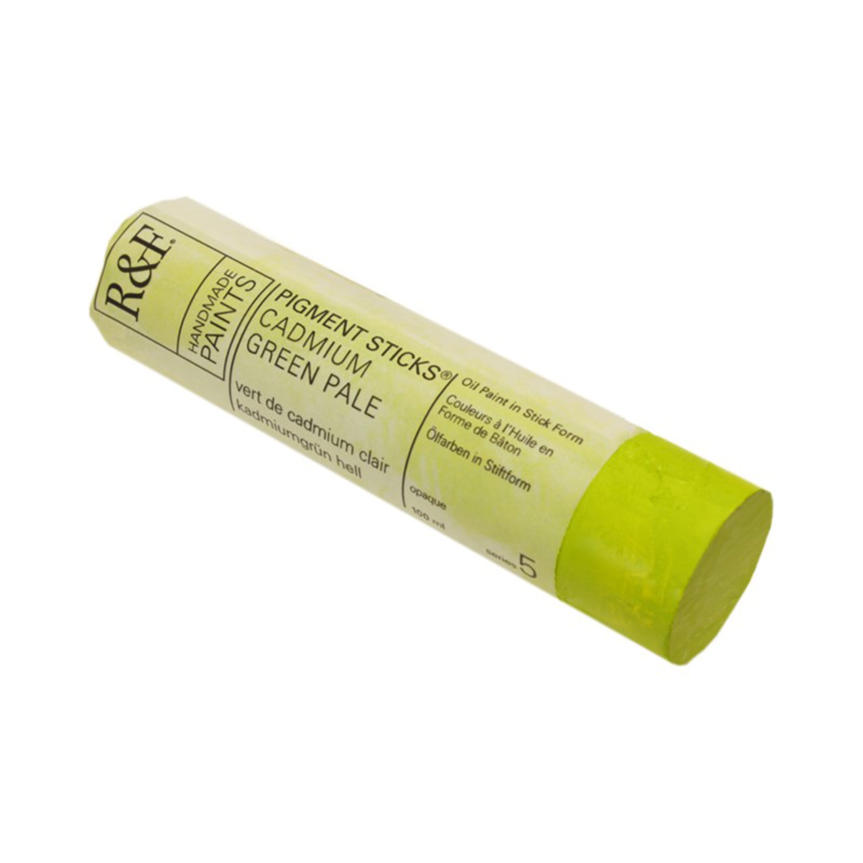 R&F Handmade Paints Pigment Stick, 100ml, Cadmium Green Pale