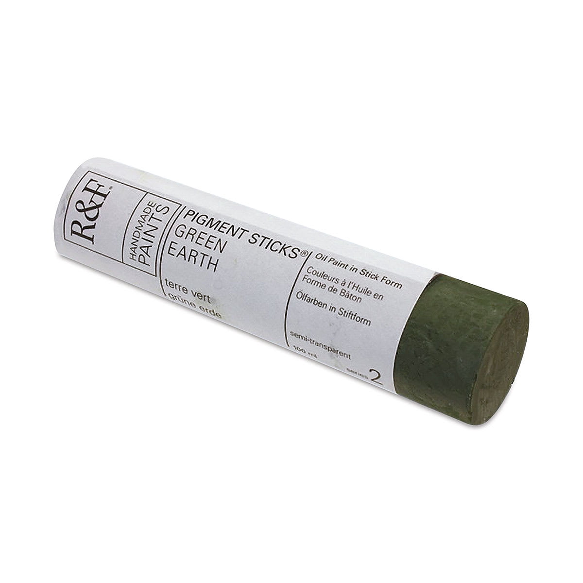 R&F Handmade Paints Pigment Stick, 100ml, Green Earth