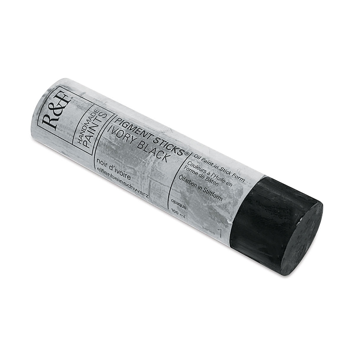 R&F Handmade Paints Pigment Stick, 100ml, Ivory Black