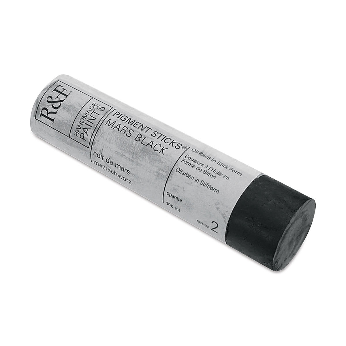 R&F Handmade Paints Pigment Stick, 100ml, Mars Black