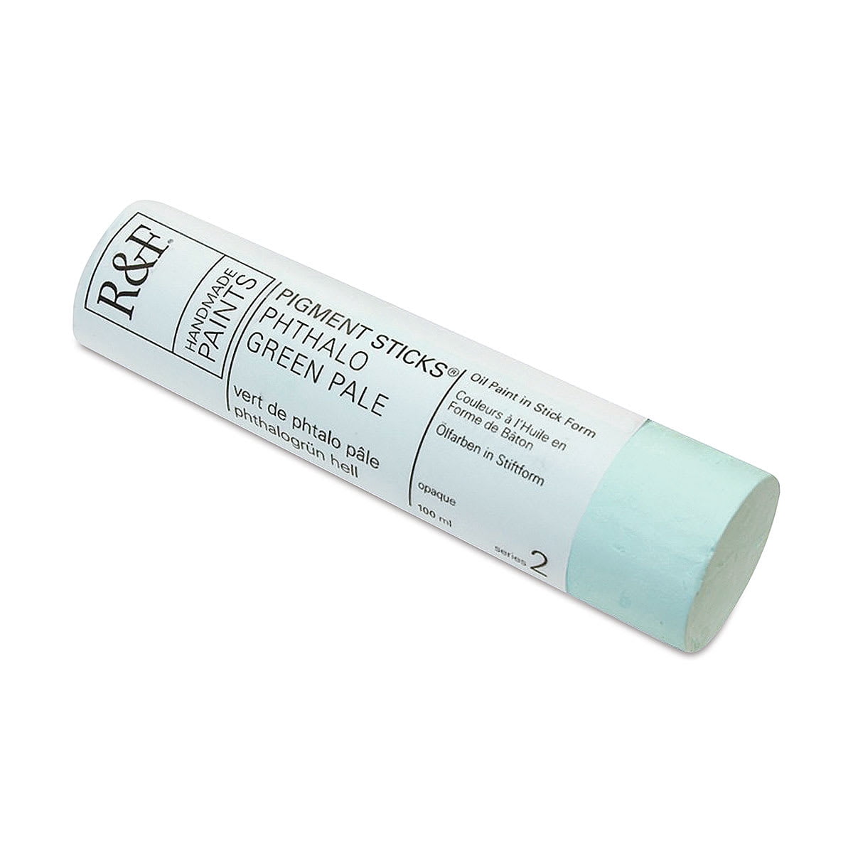 R&F Handmade Paints Pigment Stick, 100ml, Pthalo Green Pale