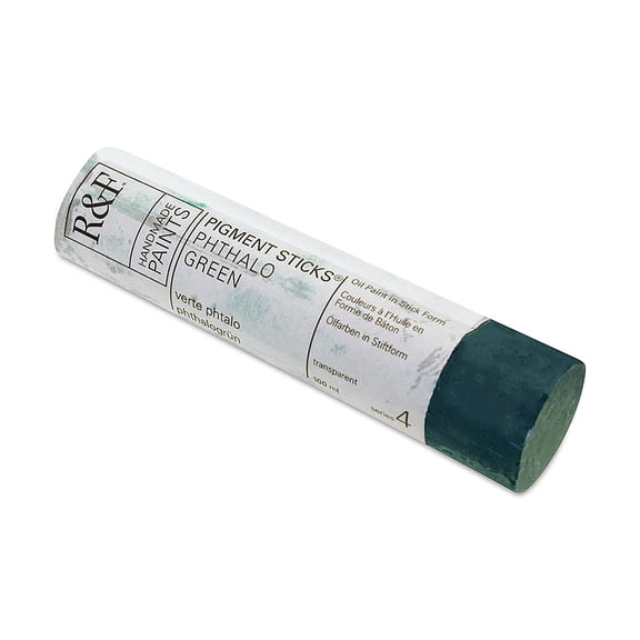 R&F Handmade Paints Pigment Stick, 100ml, Pthalo Green