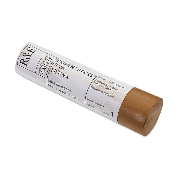 R&F Handmade Paints Pigment Stick, 100ml, Raw Sienna