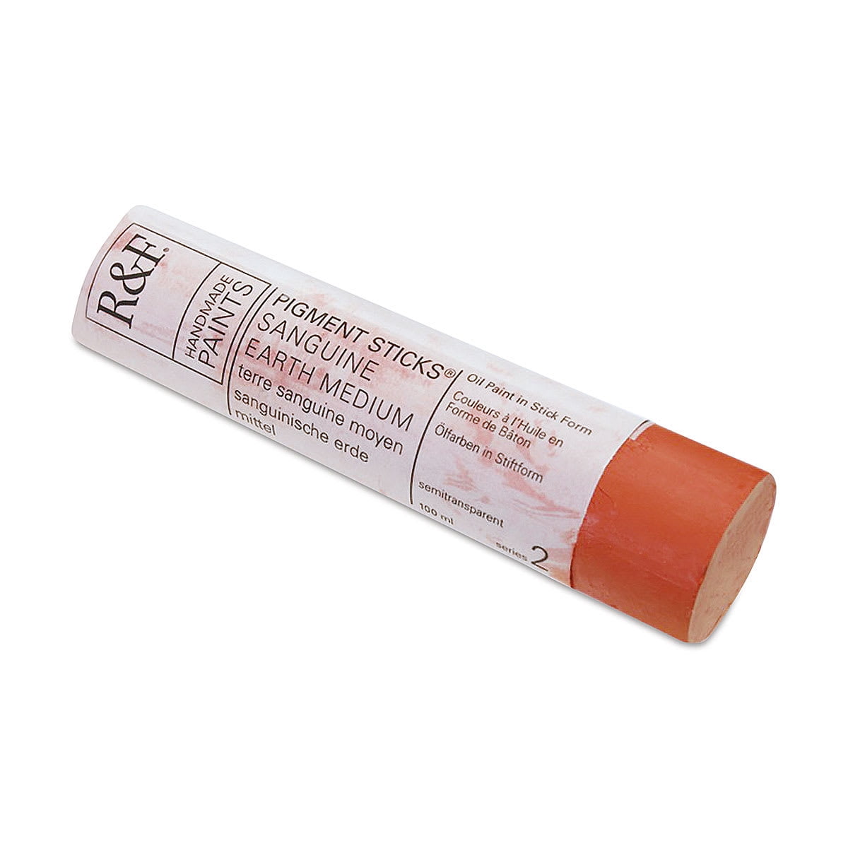 R&F Handmade Paints Pigment Stick, 100ml, Sanguine Earth Medium