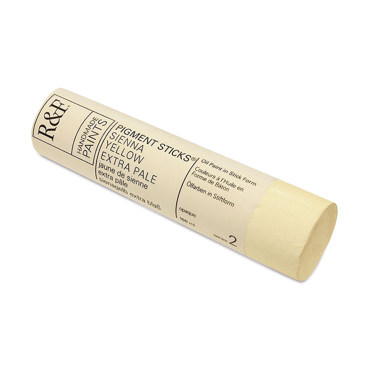 R&F Handmade Paints Pigment Stick, 100ml, Sienna Yellow Extra Pale