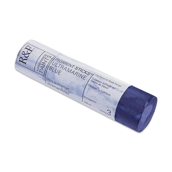 R&F Handmade Paints Pigment Stick, 100ml, Ultramarine Blue