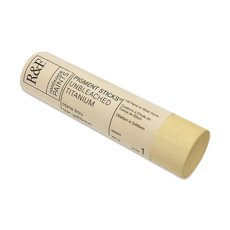 R&F Handmade Paints Pigment Stick, 100ml, Unbleached Titanium